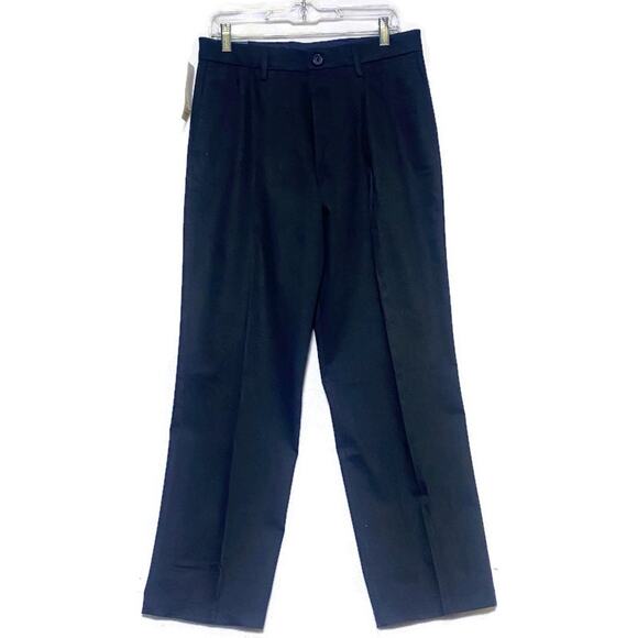 Dockers Relaxed Fit Signature Khaki Dress Pants Men's 32W x 32L Black NEW - Picture 1 of 6